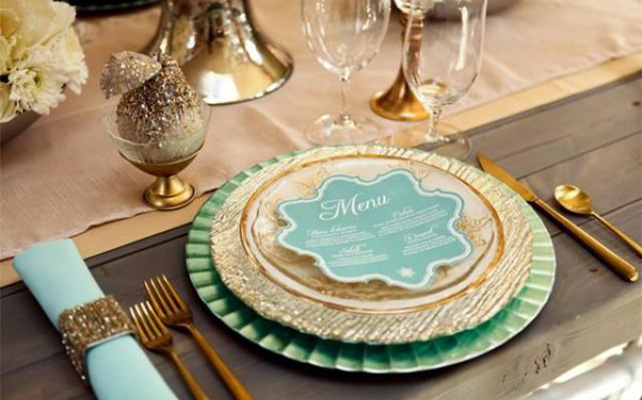 индивидуальное меню для гостей на свадьбе