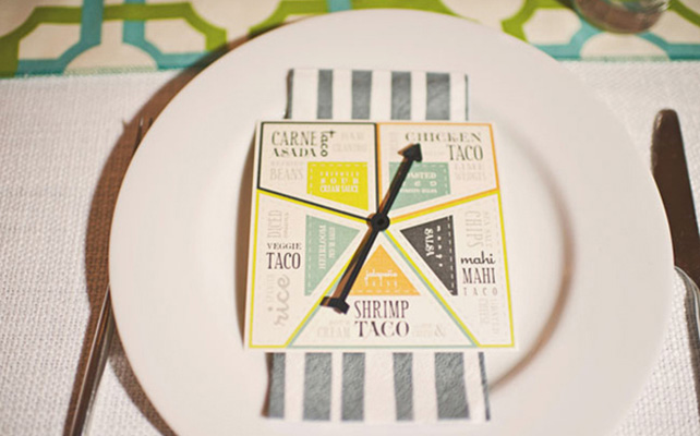 креативное меню для гостей на свадьбе