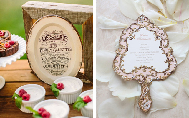 креативное меню для гостей на свадьбе