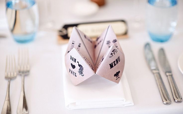 креативное меню для гостей на свадьбе