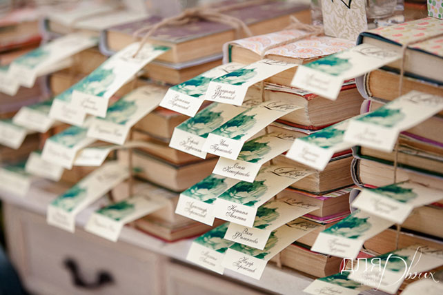 план рассадки гостей в винтажном стиле