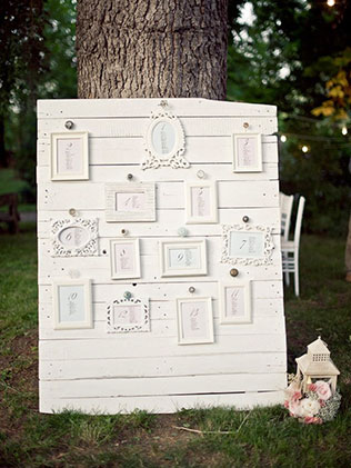 план рассадки гостей в винтажном стиле