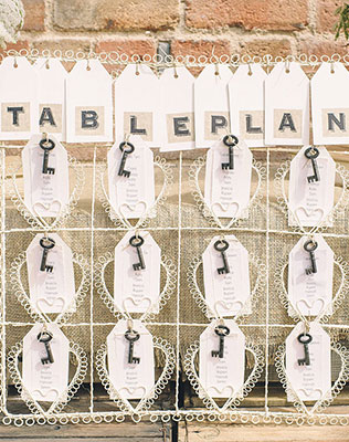 план рассадки гостей в винтажном стиле