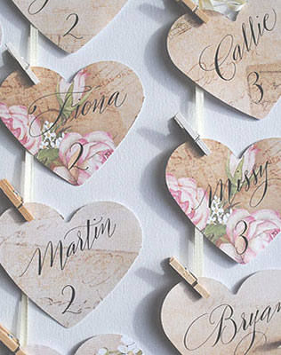 план рассадки гостей в винтажном стиле