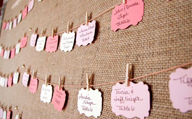 план рассадки гостей в рустикальном стиле