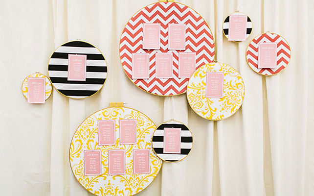 план рассадки гостей в стиле ретро