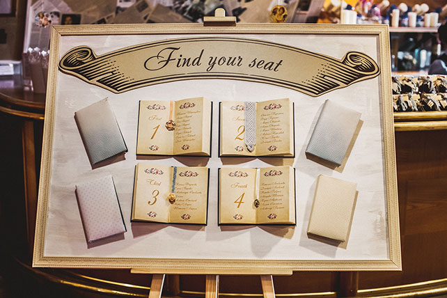 план рассадки гостей в стиле ретро