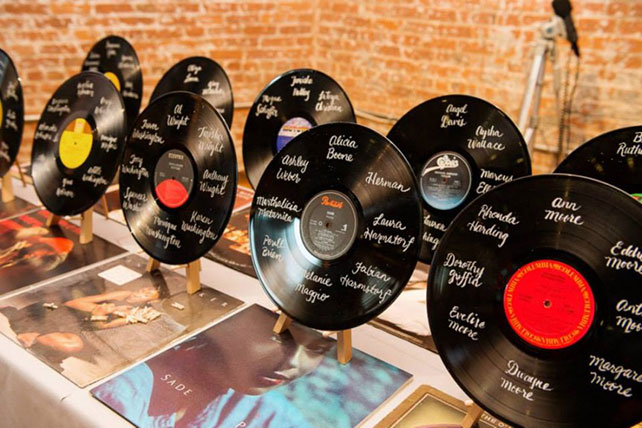 план рассадки гостей в стиле ретро