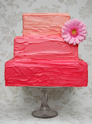 свадебные торты омбре