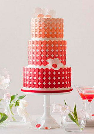 свадебные торты омбре