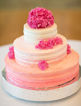 свадебные торты омбре