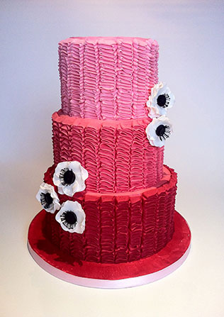 свадебные торты омбре