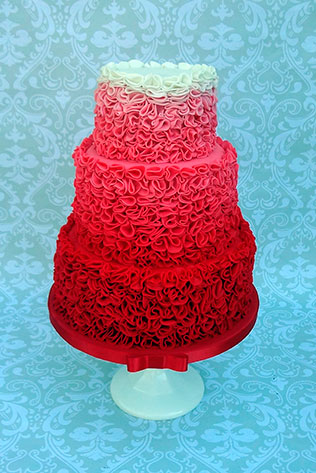 свадебные торты омбре