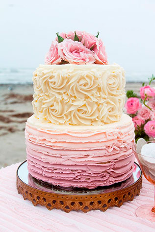 свадебные торты омбре