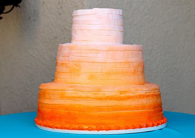 свадебные торты омбре