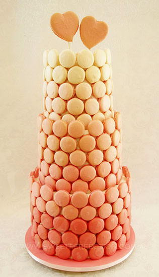 свадебные торты омбре