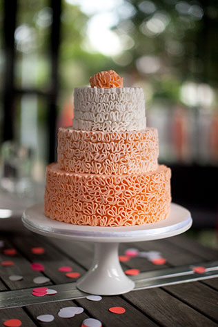 свадебные торты омбре