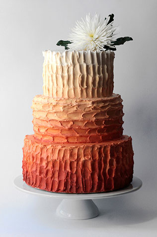 свадебные торты омбре