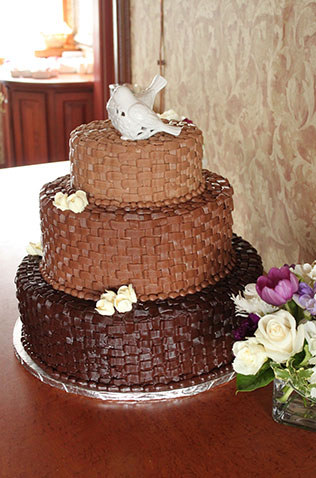 свадебные торты омбре