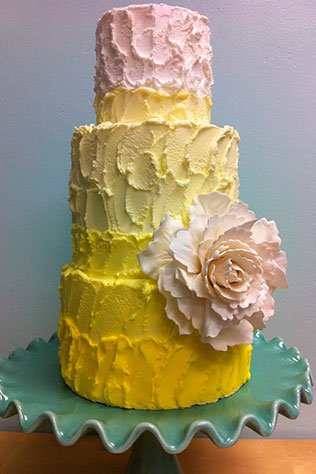свадебные торты омбре