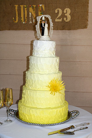 свадебные торты омбре