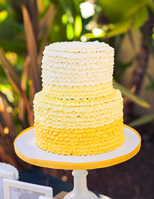 свадебные торты омбре