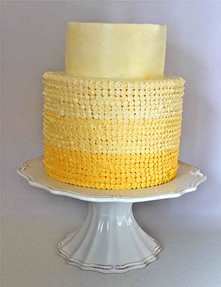 свадебные торты омбре