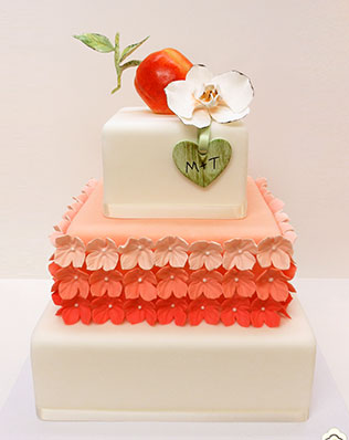 свадебные торты омбре
