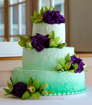 свадебные торты омбре