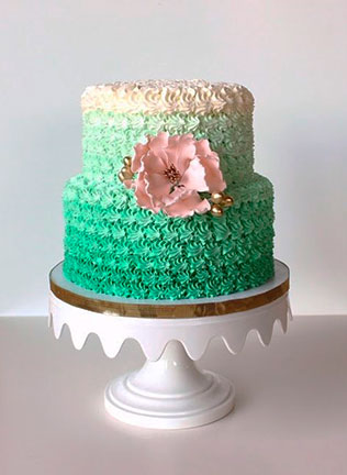 свадебные торты омбре