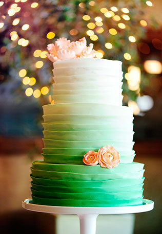свадебные торты омбре