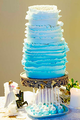 свадебные торты омбре