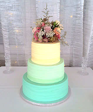 свадебные торты омбре