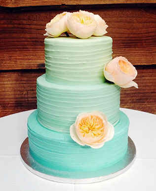 свадебные торты омбре