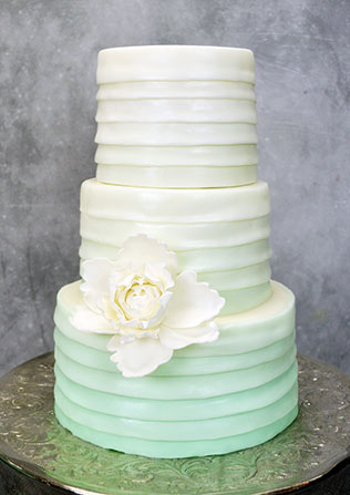 свадебные торты омбре