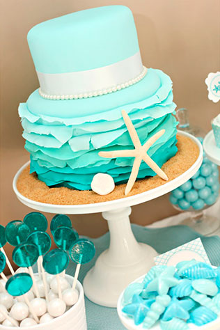 свадебные торты омбре