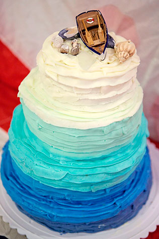 свадебные торты омбре