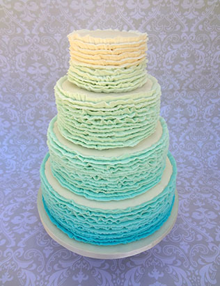 свадебные торты омбре