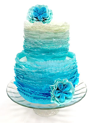 свадебные торты омбре
