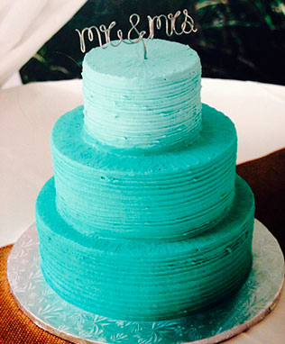 свадебные торты омбре
