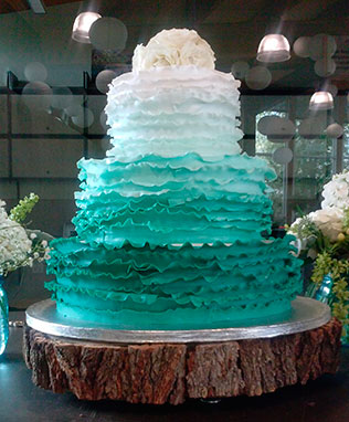 свадебные торты омбре