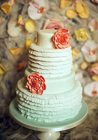 свадебные торты омбре