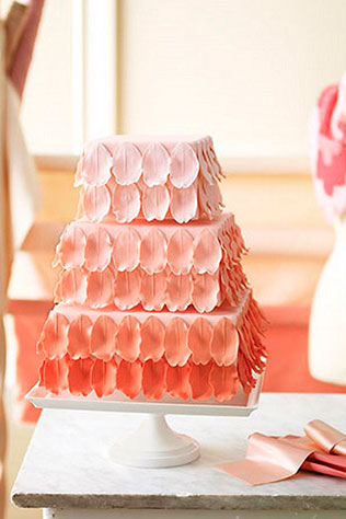 свадебные торты омбре