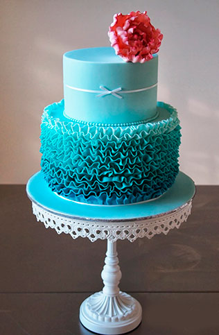 свадебные торты омбре