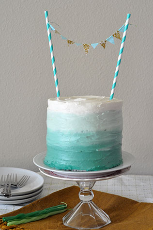 свадебные торты омбре