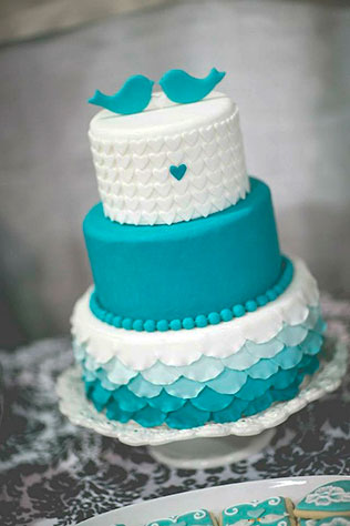 свадебные торты омбре