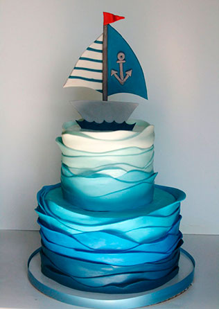 свадебные торты омбре