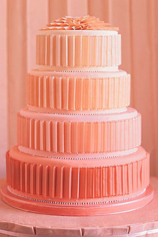 свадебные торты омбре