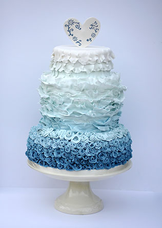 свадебные торты омбре