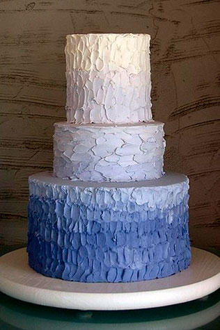 свадебные торты омбре